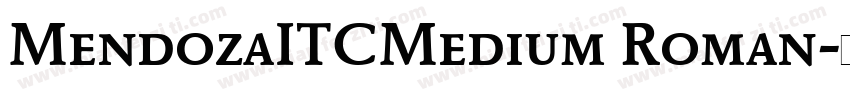MendozaITCMedium Roman字体转换